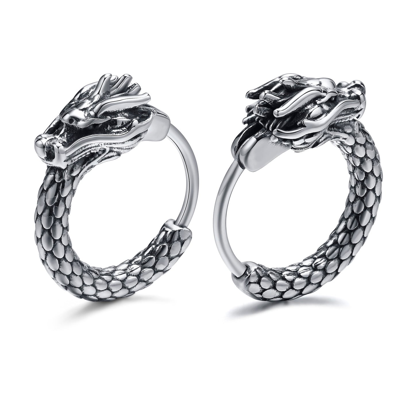 DRAGON EARRINGS - STAINLESS STEEL