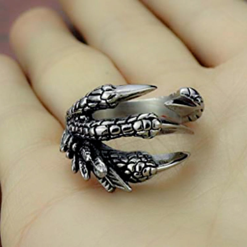 ADJUSTABLE DRAGON CLAW RING